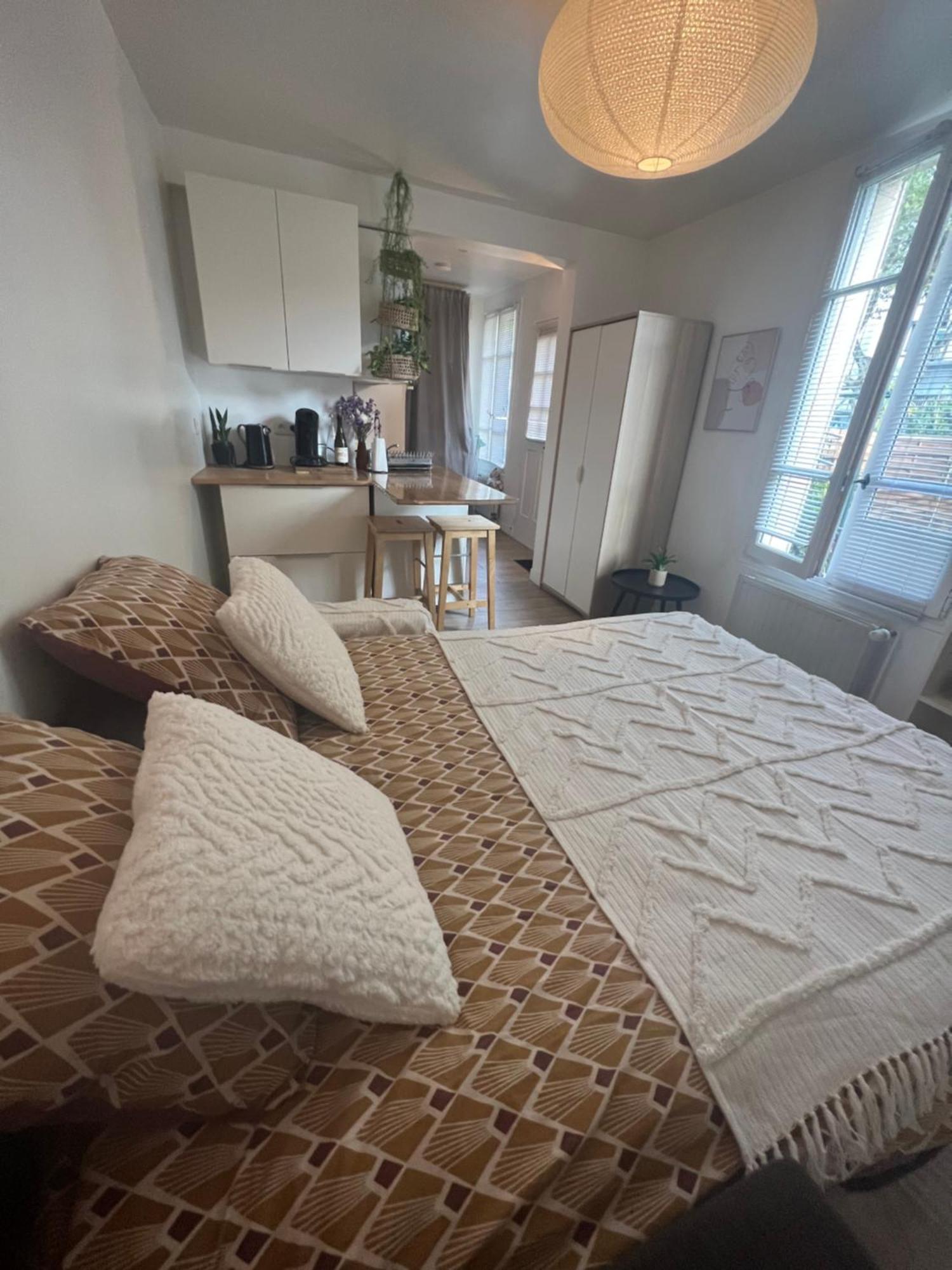 Escale Cosy A Pontoise Jacuzzi Et Terrasse Apartman Kültér fotó
